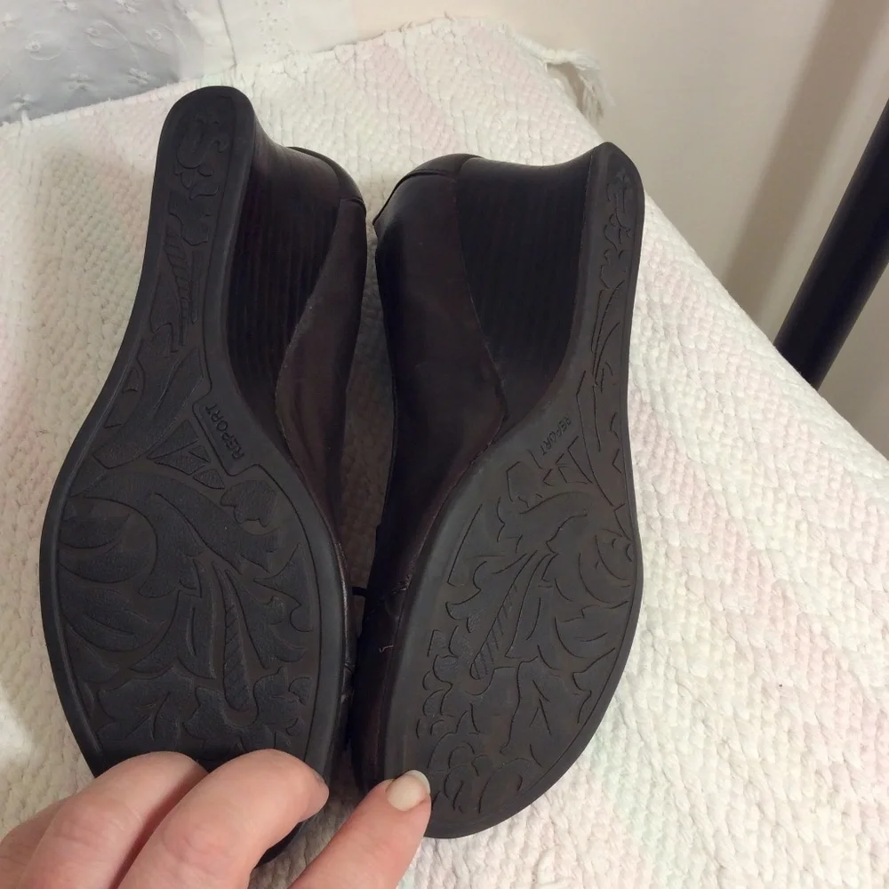 Women’s Dark Brown Report “Carina” Wedge